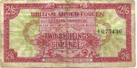 British Armed Forces 2/6 Shillings / Half Crown 1st Series -