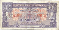 British Armed Forces 10 Shillings 1st Series -
