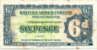 British Armed Forces 6 Pence 2nd Series -