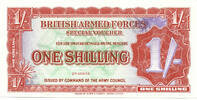 British Armed Forces 1 Shilling 2nd Series - Watermarked paper -
