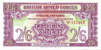 British Armed Forces 2/6 Shillings 2nd Series -