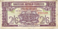 British Armed Forces 2/6 Shillings 2nd Series -