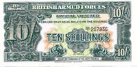 British Armed Forces 10 Shillings 2nd Series - Watermarked paper -