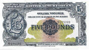 British Armed Forces 5 Pounds 2nd Series - Watermarked paper -