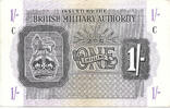 British Military Authority 1 Shilling Block C = Tripolitania -