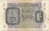 British Military Authority 1 Shilling Block D = Tripolitania -