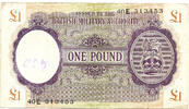British Military Authority One Pound Block E = Tripolitania -