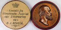 Netherlands Historical medal König Willem III - 70. Geburtstag - Begeer mit Originalschachtel -