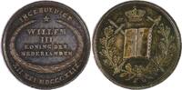 Netherlands Historical medal Krönung von König Willem III in Amsterdam / J. P. Schouberg Silver -