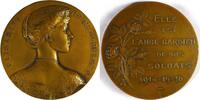 Belgium Historical medal Königin Elisabeth als Schutzengel unserer Soldaten im Ersten Weltkrieg -