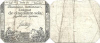 France 50 Sols Assignat - Serie 87 -