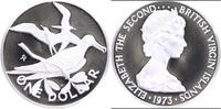 Britische Jungferninseln 1 Dollar Silber Pracht-Fregattvogel / i -
