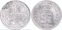 Württemberg 6 Kreuzer Wilhelm I. 1816-1864 -