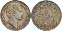 Bayern 1/2 Gulden Ludwig II. 1864-1886 -