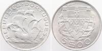 Portugal 5 Escudos Silber Segelschiff Vasco da Gamas -