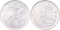 San Marino 1000 Lire Silber Reitender Krieger, 2000. Todestag Vergil -