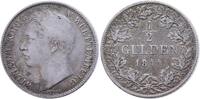Nassau 1/2 Gulden 1844 Adolph 1839-1866 schön-sehr schön