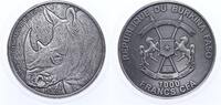 Burkina Faso 1000 Francs CFA Silber The African Big Five, Rhinoceros, Auflage nur 250 !!! -