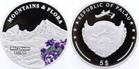 Palau 5 Dollars Silber Der Watzmann, mit Farbapplikationen -