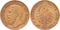 Baden 10 Mark GOLD Friedrich I. 1852-1907 -