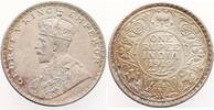 Indien - Großbritannien 1 Rupie Silber Georg V. 1910-1936 -