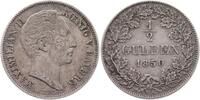 Bayern 1/2 Gulden Maximilian II. Joseph 1848-1864 -