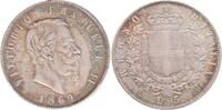 Italien 5 Lire Victor Emanuel II. 1849-1878 -