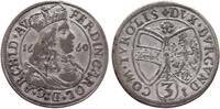 RDR Haus Habsburg 3 Kreuzer Erzherzog Ferdinand Carl 1632-1662 -