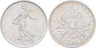 Frankreich 5 Francs Silber Semeuse -