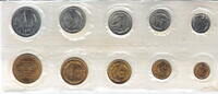 Russland Kursmünzensatz 9 Münzen, 1 Token 2,06 Rubel 1968 ST in Original-Folie