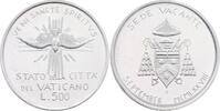Vatikan 500 Lire Silber Sede Vacante -