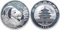 China 5 Yuan Panda, 1/2 Unze Feinsilber -