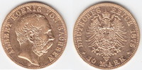Sachsen 10 Mark GOLD Albert 1873-1902