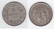 Hessen-Darmstadt 6 Kreuzer Ludwig II. 1830-1848