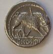 Roman Republican  Hosidius C.f. Geta, 68 BC. Denarius. XF+ *Sharp details*