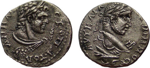 Judea province,  DECAPOLIS,Gadara. Caracalla.AD 198-217. AR Tetradrachm.unofficial issue. RARE R3