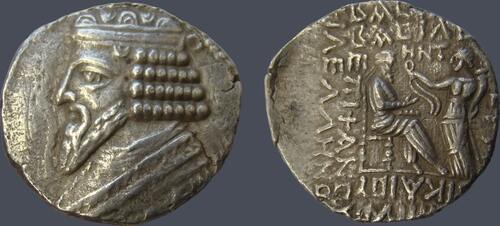 Kings of Parthia  Gotarzes II. Circa AD 44-51. Tetradrachm, Seleukeia on the Tigris mint. vz
