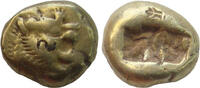 Kings of Lydia. Trite - Third Stater (1/3 Stater) Gold -EL Sardes. 620-550 BC **with severals banker