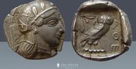 ATTICA Tetradrachm Athens, 430-420 BC, *almost full crest* XF