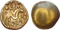 Celtic  Gaul Ambiani. Circa 58-55 BC. AV (Gold) Stater. Gallo-Belgic. XF+