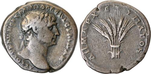 112-114 AD Tridrachm from Emperor Trajan