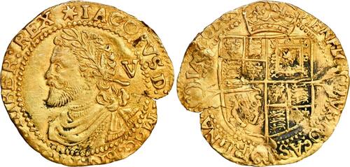 quarter 1619-1625 England -laurel (gold!)