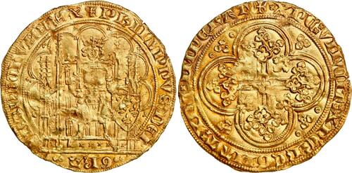 1328-1350 France, écu d’or à la chaise (gold!)