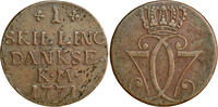 Denmark 1 skilling 1771 Denmark DANKSE  681,27 EUR  zzgl. 18,17 EUR Versand