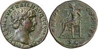 Sestertius 100 AD from Emperor Trajan