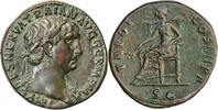 Sestertius 100 n. Chr. from Emperor Trajan