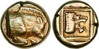 454-427 BC v. Chr. EL hekte from Mytilene in Lesbos (ca. 454-427 BC)