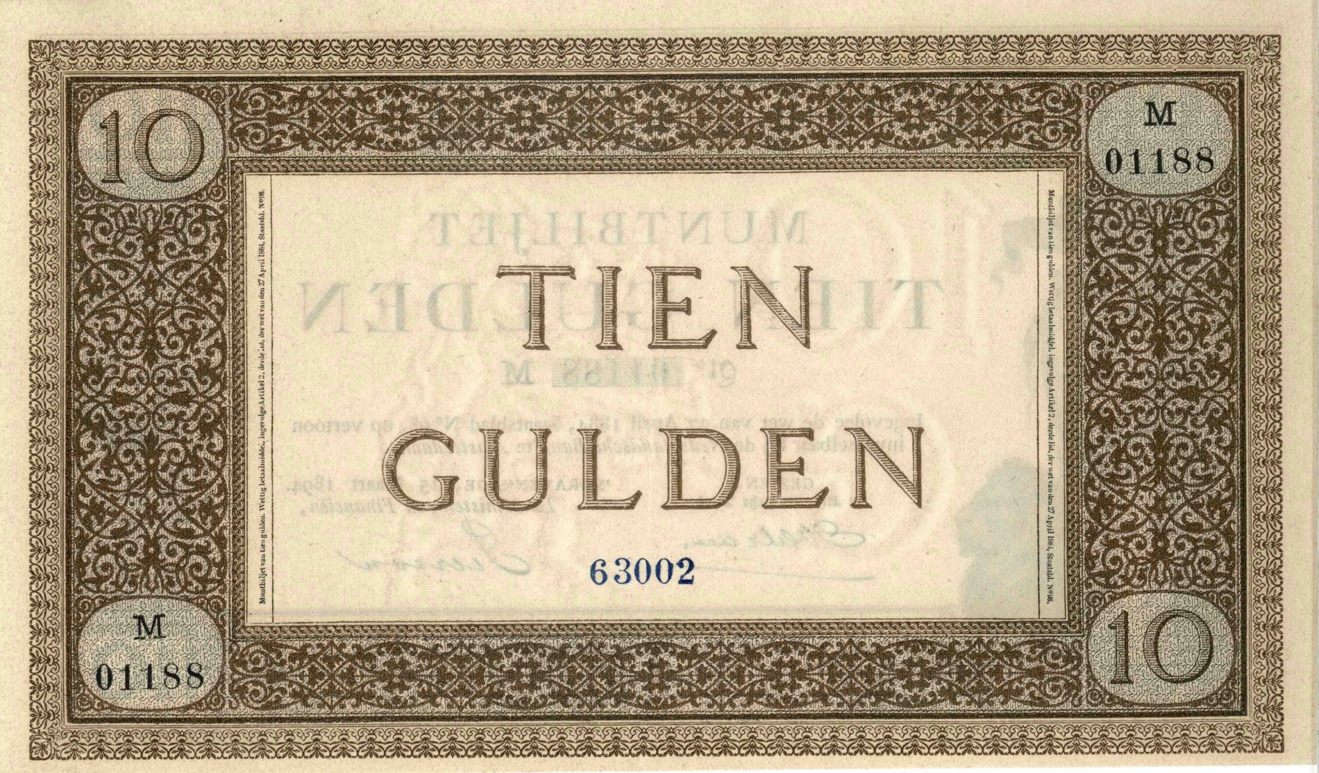 Niederlande Nederland 10 Gulden 10 Gulden 1894 Iii Ma Shops