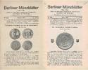 Numismatische und Archäologische Zeitschriften >> Taler BERLINER MÜNZBLÄTTER -