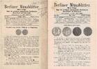 Numismatische und Archäologische Zeitschriften >> Körtling BERLINER MÜNZBLÄTTER -